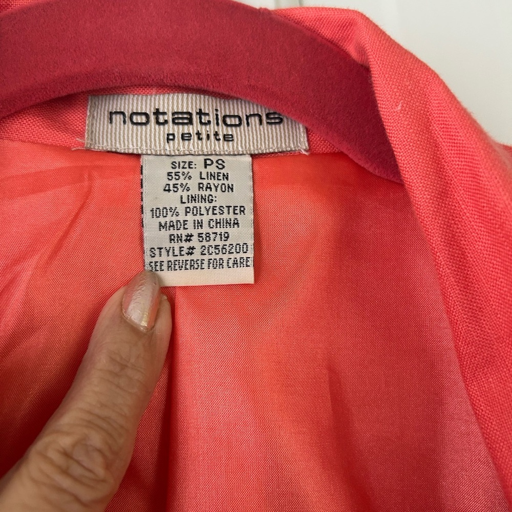 Notations Vibrant Pink Blazer - image 3